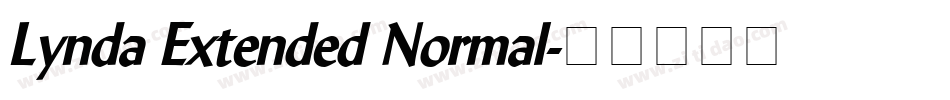 Lynda Extended Normal字体转换